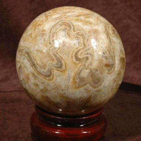 Sphère en agate cobra