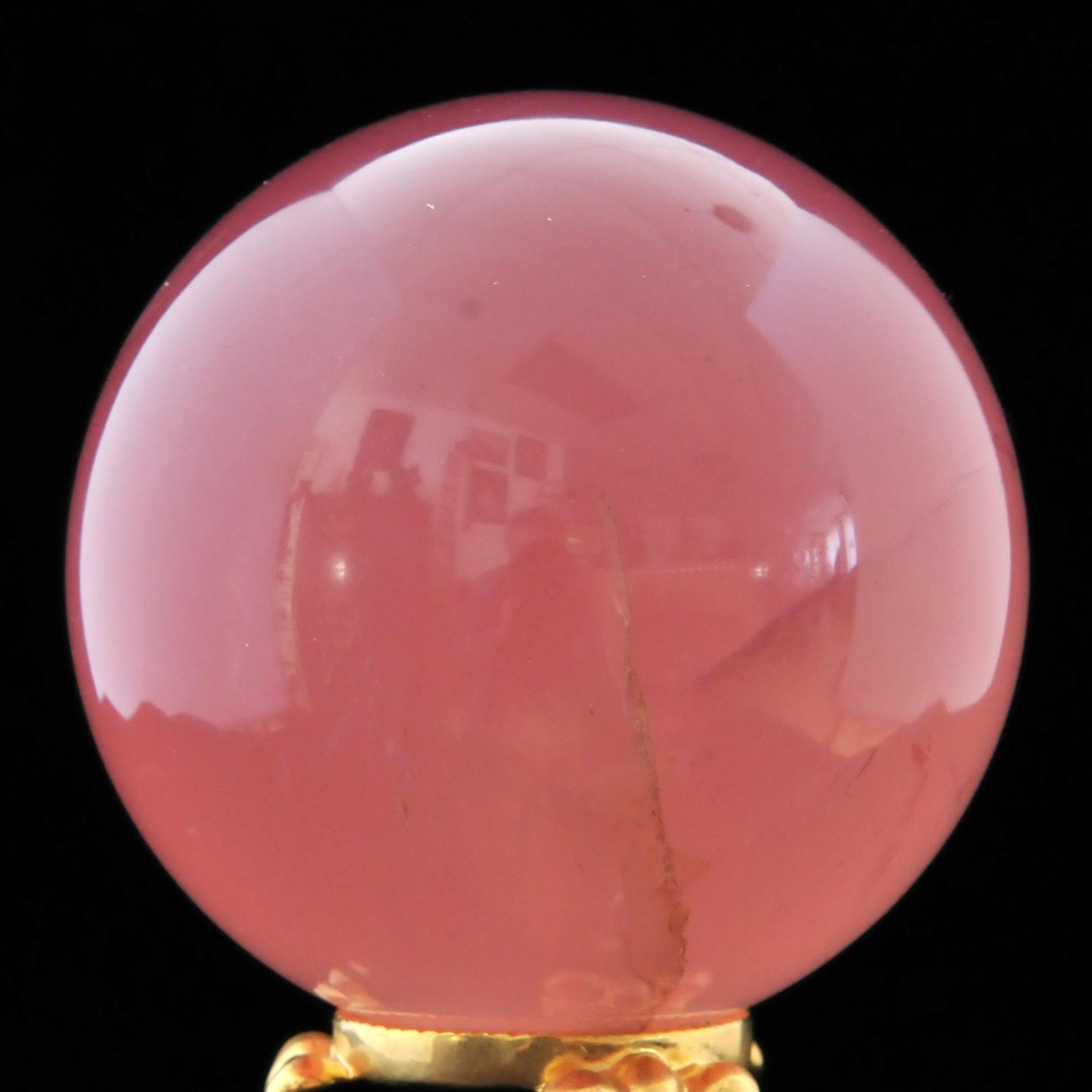 Boule de quartz rose