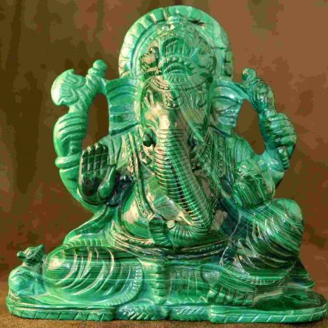 Ganesh en malachite
