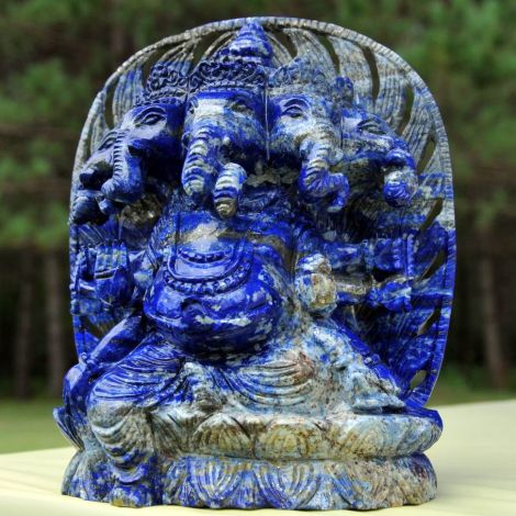 Ganesha en lapis lazuli